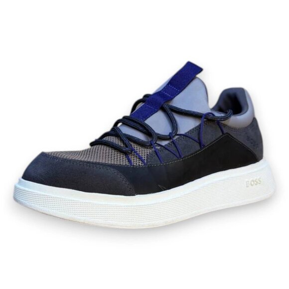 BOSS Bulton Runn Men's Gray-Purple Sneakers US 8 (UK 7 EU 41) MSRP $198 - Picture 1 of 4
